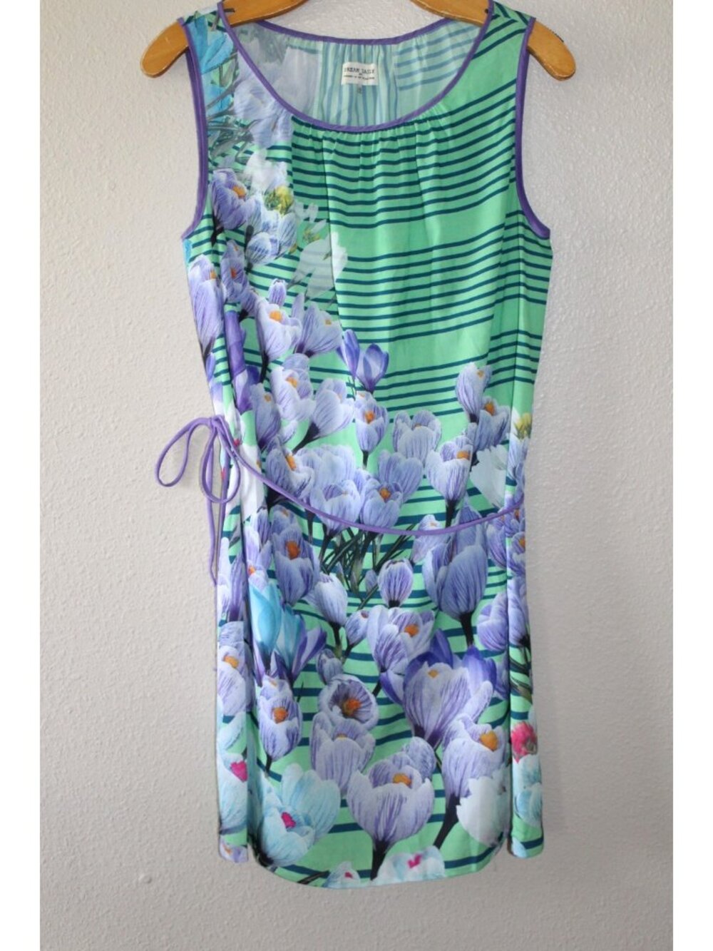 Dream Daily Womens Multicolor Floral Sleeveless Lightweight Dress S
